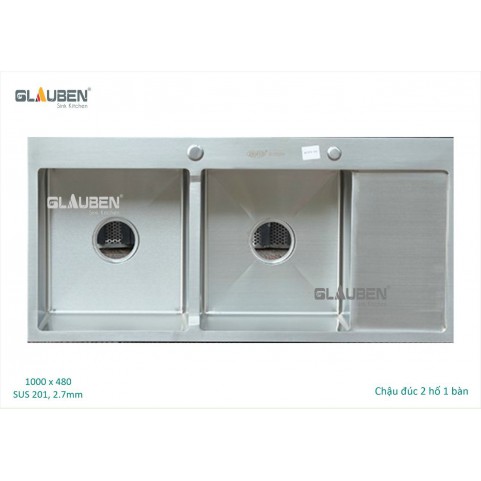 Chậu Glauben 10048 2 hộc 1 bàn B Chậu Glauben 10048 2 hộc 1 bàn B